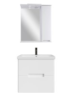 Мебель для ванной комнаты SanStar Ориана 50 подвесная, раковина Cersanit Moduo 50