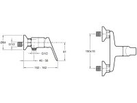 Душевой комплект Jacob Delafon E20847-CP + E99898RU-CP