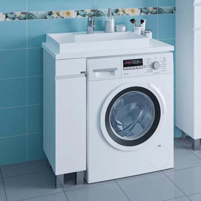 Тумба с раковиной СаНта Марс 19 L напольная, белая