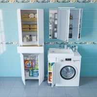 Тумба с раковиной СаНта Марс 19 L напольная, белая