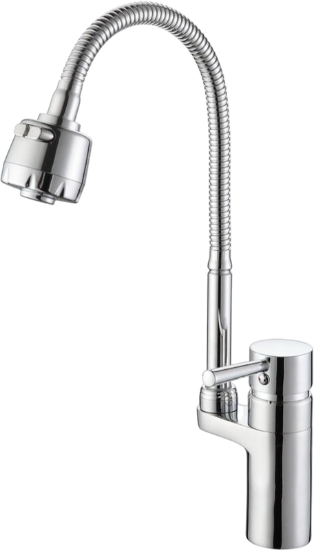 Смеситель для кухни D-lin D157315-T с гибким изливом, хром