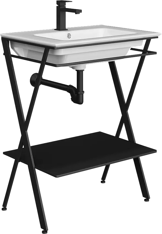 Мебель для ванной комнаты KERAMA MARAZZI Piano Next 65 напольная, матовая черная