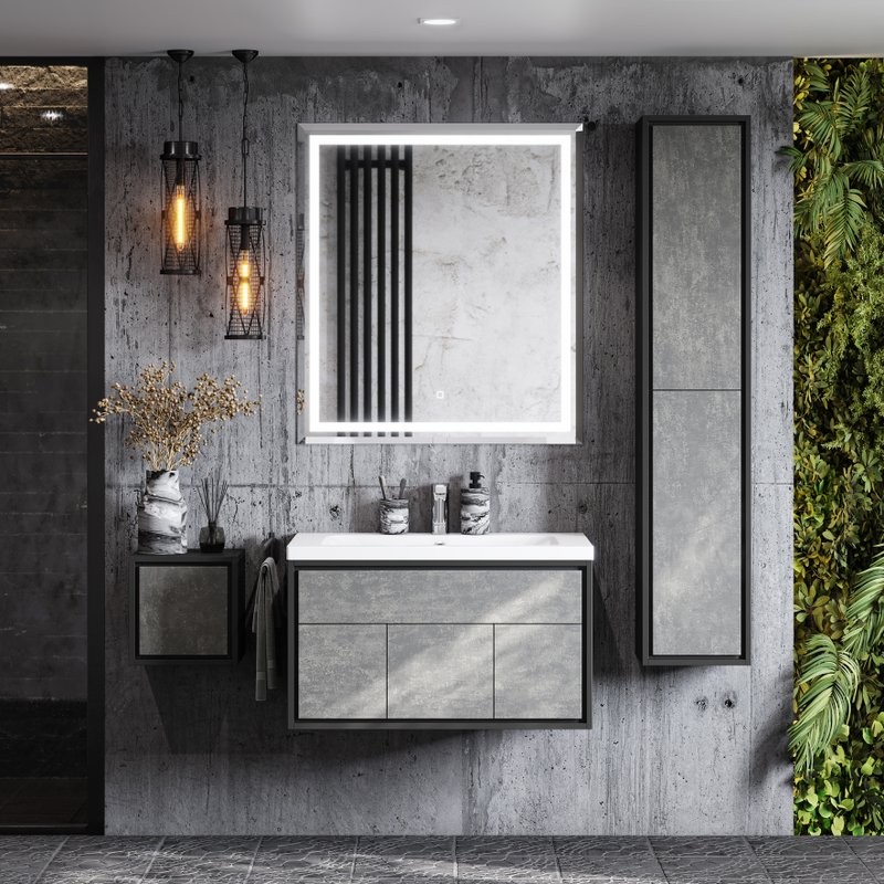 Мебель для ванной комнаты AQUATON Уэльс Уэльс 80 графит