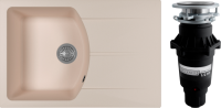 Комплект Мойка Florentina Паола 760 шампань + Измельчитель Bone Crusher BC 810-SL Slim Line