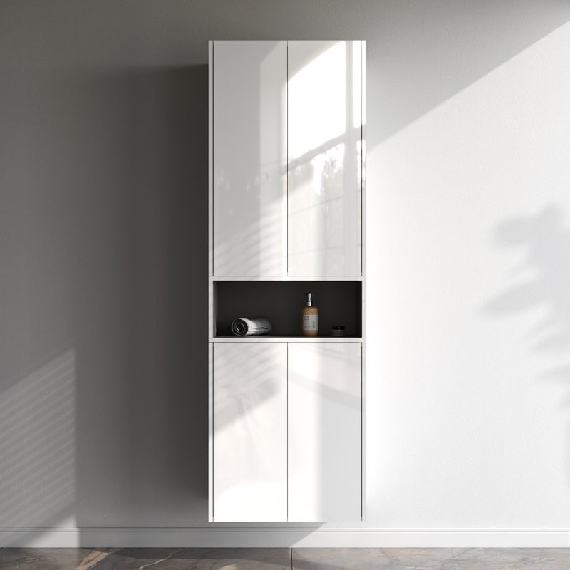 Шкаф в ванную AM.PM Func 90х60 подвесной, глянцевый белый