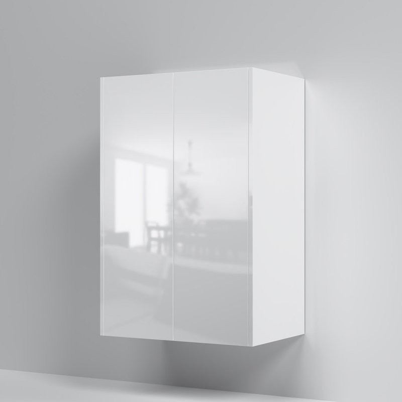 Шкаф в ванную AM.PM Func 90х60 подвесной, глянцевый белый