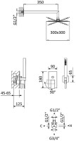 Душевой комплект Cezares Porta DSIPQ-30-01 С ВНУТРЕННЕЙ ЧАСТЬЮ, хром