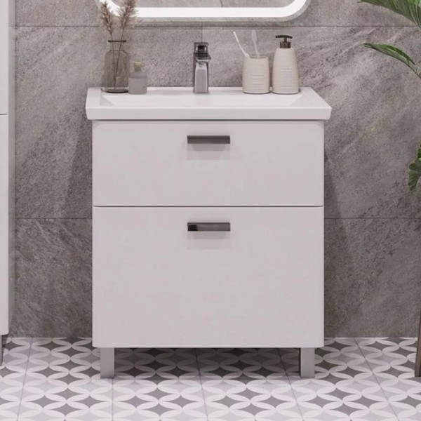 Тумба под раковину SanStar Gretta 80 напольная, белая