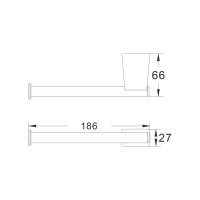 Держатель для туалетной бумаги Shevanik SG5715G, золотой сатин
