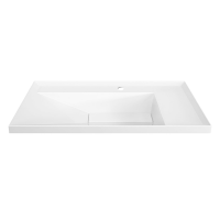 Тумба с раковиной Belux Фаворит 85 подвесная, белая глянцевая, раковина 85-01