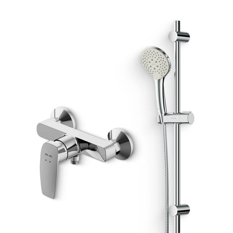Душевой комплект Смеситель для душа AM.PM Tender + Гарнитур Gem F0190100, хром