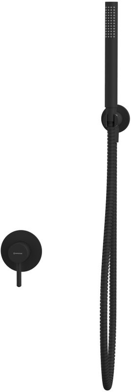 Душевой комплект WHITECROSS Y YSET02BL С ВНУТРЕННЕЙ ЧАСТЬЮ, черный