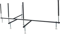 Акриловая ванна Marka One Gracia L 170x100 см, угловая, левая, пристенная, белая, асимметричная, с каркасом, с сиденьем