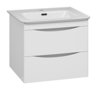 Тумба с раковиной Misty Мираж 60 подвесная, белый глянец