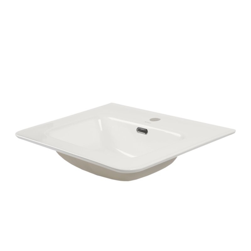 Тумба с раковиной Misty Мираж 60 подвесная, белый глянец