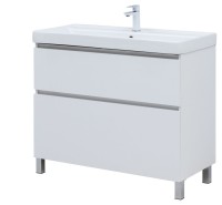 Тумба под раковину Aquanet Вега 100 985x460x790 напольная белый глянец