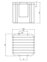 Держатель для туалетной бумаги AltroBagno Aperto 082006 Cr хром