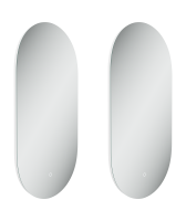 Зеркало Sancos Oval 45 OV45C с фоновой подсветкой, набор 2 шт