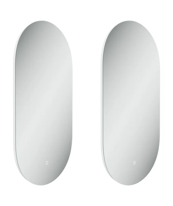 Зеркало Sancos Oval 45 OV45C с фоновой подсветкой, набор 2 шт