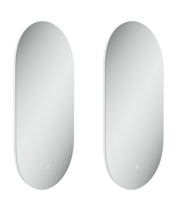 Зеркало Sancos Oval 45 OV45C с фоновой подсветкой, набор 2 шт
