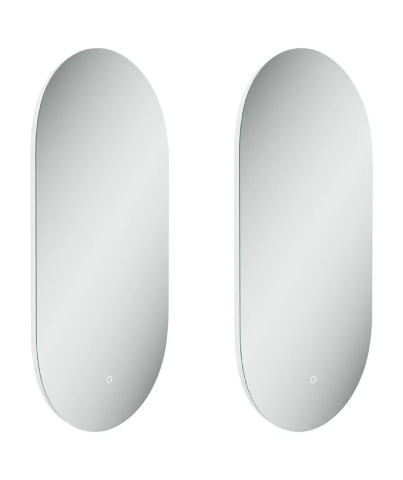 Зеркало Sancos Oval 45 OV45C с фоновой подсветкой, набор 2 шт