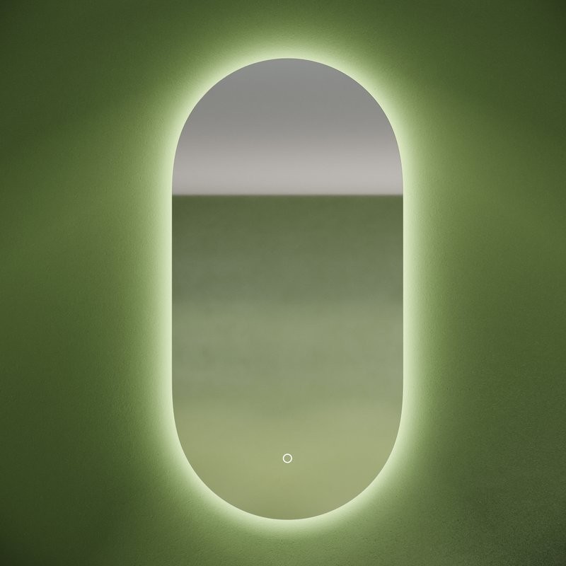 Зеркало Sancos Oval 45 OV45C с фоновой подсветкой, набор 2 шт