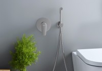 Гигиенический душ AQUATEK Бетта AQ1119CR со смесителем, С ВНУТРЕННЕЙ ЧАСТЬЮ, хром