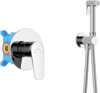 Гигиенический душ AQUATEK Бетта AQ1119CR со смесителем, С ВНУТРЕННЕЙ ЧАСТЬЮ, хром
