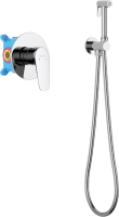 Гигиенический душ AQUATEK Бетта AQ1119CR со смесителем, С ВНУТРЕННЕЙ ЧАСТЬЮ, хром