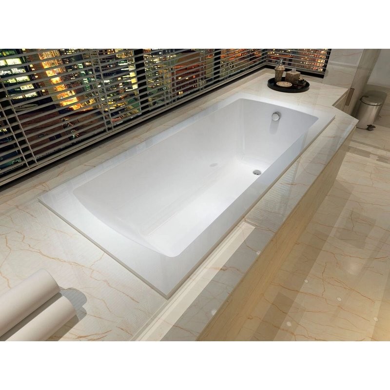 Акриловая ванна Alex Baitler Onega 150x60 см, встраиваемая, белая, с каркасом