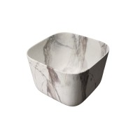 Накладная раковина GID Creativo Mnc9301 38 под матовый камень, квадратная, фаянс