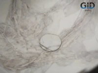 Накладная раковина GID Creativo Mnc9301 38 под матовый камень, квадратная, фаянс