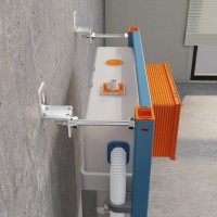 Комплект Унитаз подвесной Bauedge Bau Stil Hurricane-2 безободковый, с микролифтом, белый + Инсталляция VitrA V-Fix Core 732-5800-01 с кнопкой смыва Root R 740-2280 хром
