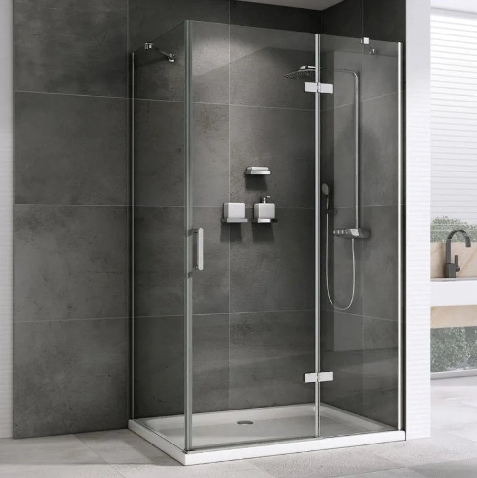Душевой уголок Abber Zart AG08090-S71 90х70, профиль хром, стекло прозрачное