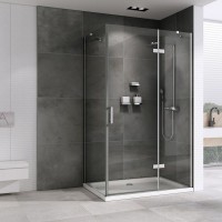 Душевой уголок Abber Zart AG08090-S71 90х70, профиль хром, стекло прозрачное