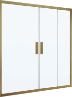 Душевая дверь в нишу Kubele DE019 D4-CLN-BR 145 см, профиль бронза