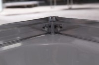 Душевой уголок Esbano ESR-8021 120х80 см, профиль хром, стекло рифленое