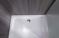 Душевой уголок Esbano ESR-8021 120х80 см, профиль хром, стекло рифленое