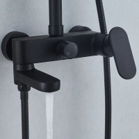 Душевая стойка Shevanik S8736H черная
