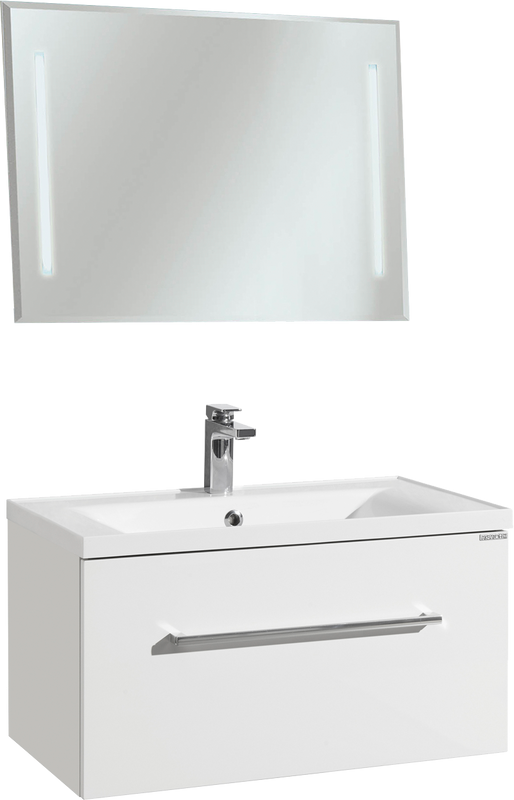 Мебель для ванной комнаты AQUATON Мадрид 80 белая с ящиком