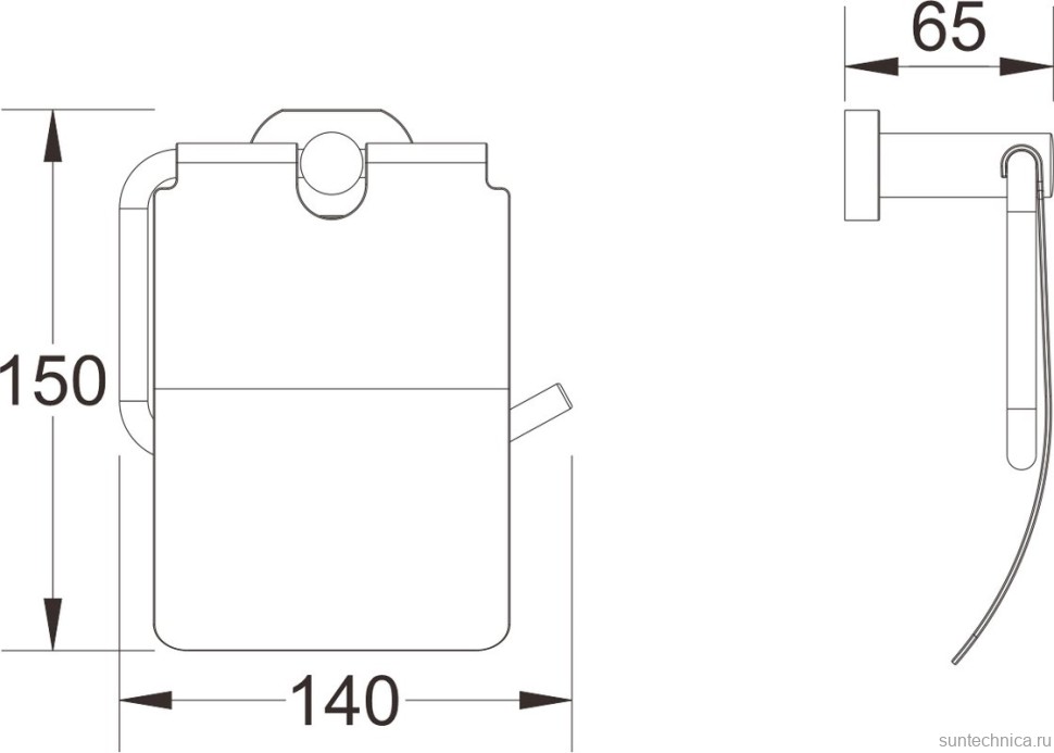 Держатель для туалетной бумаги Shevanik SG5105H черный