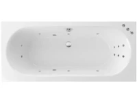 Акриловая ванна Excellent Oceana WAEX.OCE18.SMART 180x80 см, встраиваемая, с гидромассажем, белая, с каркасом, со сливом-переливом