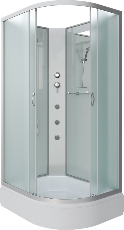 Душевая кабина Niagara Classic NG-33184-14LBKG 110х80 см, без крыши, с гидромассажем
