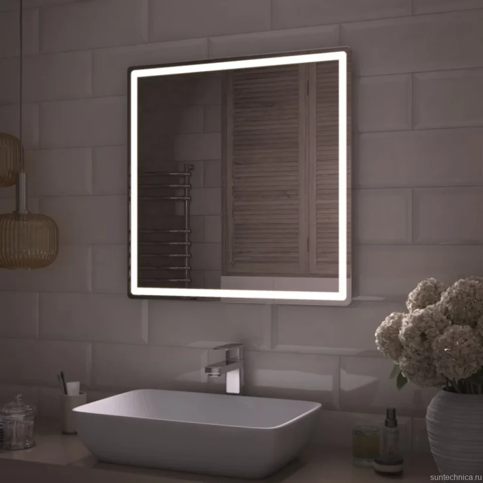 Зеркало Vigo Geometry Comfort 70 с подсветкой, с антизапотевателем