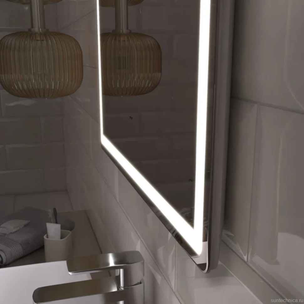 Зеркало Vigo Geometry Comfort 70 с подсветкой, с антизапотевателем
