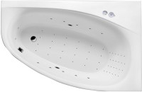 Акриловая ванна Excellent Kameleon Kameleon WAEX.KMP17.NANO 170x110 см, угловая, правая, пристенная, с гидромассажем, белая, асимметричная, со сливом-переливом