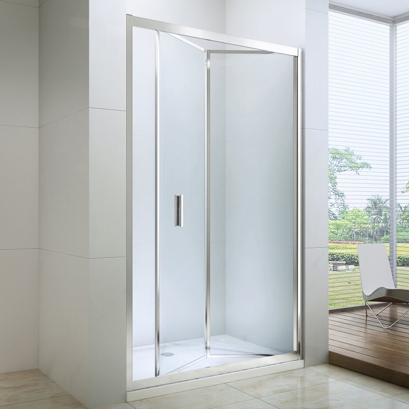 Душевая дверь в нишу Berges Legos LS-4 100 см, профиль хром, стекло прозрачное