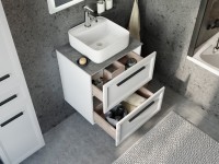 Мебель для ванной комнаты STWORKI Эстерсунд 60 белая матовая, роверелла