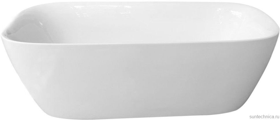 Акриловая ванна Art&Max Verona AM-VER-1700-800 170x80 см, отдельностоящая, белая, овальная, с каркасом, со сливом-переливом
