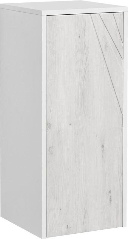 Шкаф AQUATON Сакура ольха наварра, белый, с бельевой корзиной